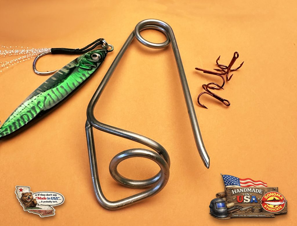 Handmade rockfish and groundfish descender deep release device safety pin style 304 stainless steel